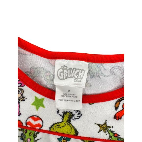 Dr Seuss Grinch Who Stole Christmas Granny Nightgown Pajama Cindy Lou Girl 3T - Picture 3 of 3